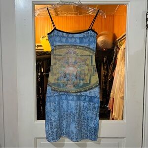 iconic y2k blue Buddha dress